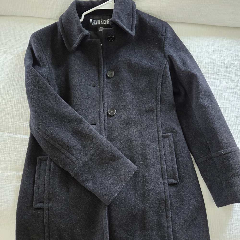 Marvin Richards Kids Dark Gray Pea Coat